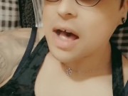 Ashley has a little fun before the gym! No makeup!