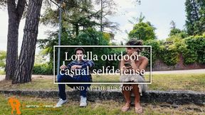 Lorella casual outdoor selfdefense and at the bus stop