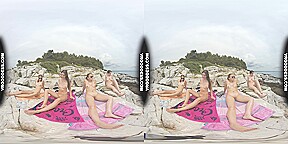 Bombshell Nude Beach Babe Rebeka Ruby Masturbates With Dildo Risky Public Jilling Friends Sunbathing