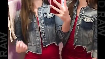 Cute blonde with small tits spreads her legs for a BBC