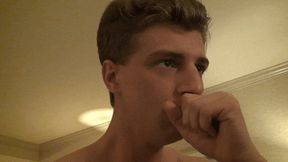 Tyler Swallows Tiny Loser Watching TV- MP4