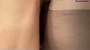 Stacy Fort Wearing Black Pantyhose Has Sex and Gets Facial