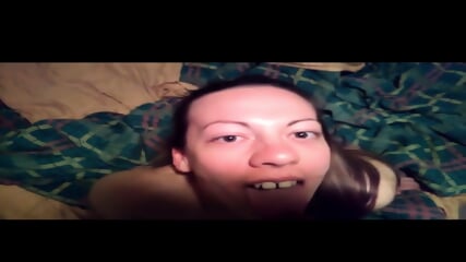 Euro girl sucks black man bbc and nipples til he cums