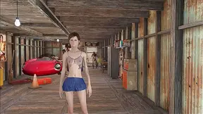 Sexy Brunette Anime Chick Gets Fucked In Fallout 4 Style Game Fashion
