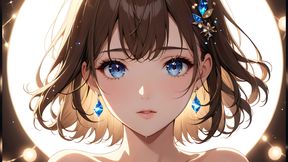 Bokeh Dreams: a Beautiful Young Woman in Floating Lights