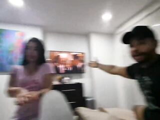 Clip night with my superlatively good ally and her stepbrothers ends in an fuckfest and cum in my vagina - ALEJANDRA PALACIOS