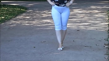 Big Ass in White Leggings