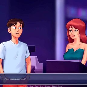 Summertime saga: stepbro helps his stepsis to buy sex toys and ended up with an unexpected throat pie ep 62