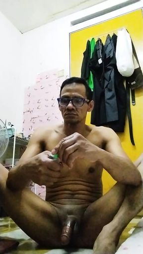 Massage with baby oil