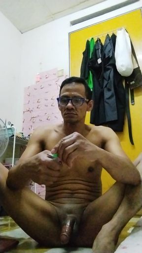 Massage with baby oil