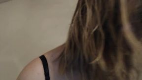 Curvy Lady Gets Undressed and Fingers Assho;e