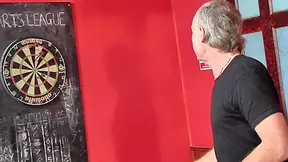 After game of darts there will be a new target for your cock