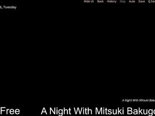 A Night With Mitsuki Bakugou (free game itchio)Visual Novel, Adult, Hentai, Eroge, Erotic, Anime, NSFW, Porn, Slice Of Life, game