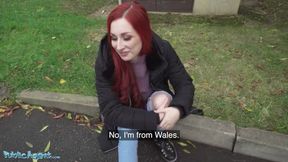 Redhead Brit Shows Off Her Pierced Tits Before Basement Fuck Creampie