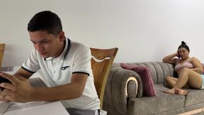 Chubby rejected by her boyfriend, hot stepbrother makes me scream with pleasure until I forget everything with his rich cum.