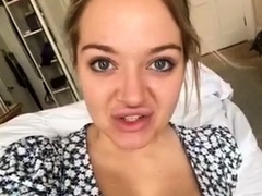 Sexy amateur blonde fingers and toys her wet pussy