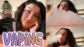 Goddess Malory Knox SMOTHERS You in Vape Clouds: Screen-Engulfing Smoke Whiteout (Ignored - TV Vape Session)