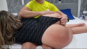 Big-assed woman with big hips has sex with her husband's friend