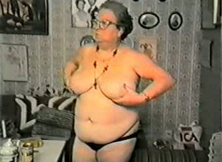 Old homemade video of my girlfriend's BBW four eyed grandma