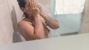 Admiring the neighbor while she showers