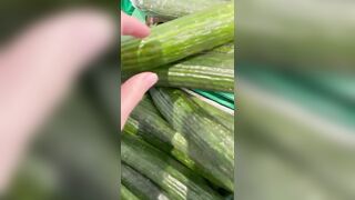 Maevaa Sinaloa - ME VIBRATOR ALONGSIDE A CUCUMBER AMID THE SUPERMARKET