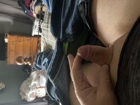 playing with my tiny cock
