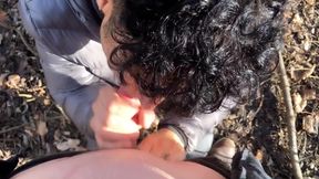 Sucking Cock Till Cum in a Park POV