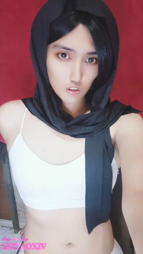 LEITAOXIV ONLYFANS - Hijabi GOONER Ladyboy doing striptease
