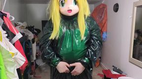 PVC Breathplay Cloak Underneath Kigurumi Vibes