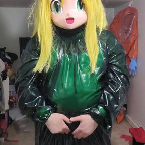 PVC Breathplay Cloak Underneath Kigurumi Vibes