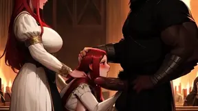 Medieval maidens with big natural tits present demanding BBC