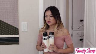 Busty Redhead SwapMilf Lauren Phillips & Lulu Chu Are Mesmerized Swapsons Cock