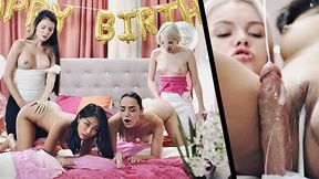 Real Life Hermaphroditism Hookup - Red-hot Transgender princess Plow Nubile Damsels At Bday Soiree And Jizm In Her Honeypot TRAILER