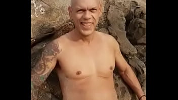 PISS ON MYSELF ON THE NUDE BEACH