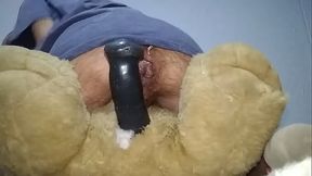 Coji&eacute_ndome con mi osito me coje rico