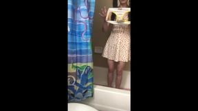 Panty wetting! Disney Princess white panties
