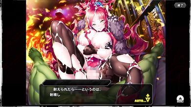 Her feet soaked in hentai cum from the taimanin RPGX game