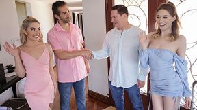 Old Guys Swap Teens for a Fun Orgy