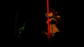 red hot succubus demon girl pole dancing - 3d porn