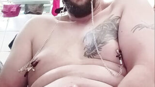 Ejaculação, webcam, pequeno, humilhação, gordo, banheiro – vídeo solo de garotas gays francesas tatuadas se masturbando