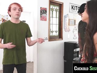 CuckoldSessions - Cuck Hunk Gets To See His EX Get Banged Hard IN FRONT OF HIM