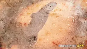 Two big-titted babes pinned and blacked in straight anal orgy