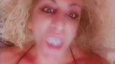I love clean condom from fresh cum💦
