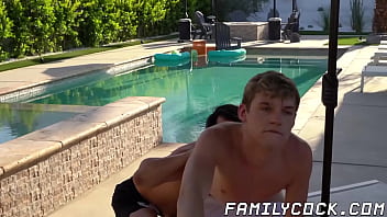 Gay twink Jack Bailey rimmed deep by stepdad Derek Allen