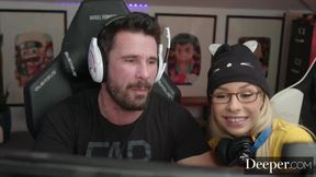 Deeper. Gamer Girl Carmen Caliente Plays A Different Game