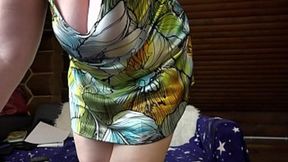 Busty milf with a fat butt fucks with a dildo in sex chat  Private communication ends with a wet hole in a hairy pussy