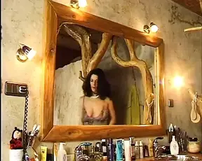 Horny Italian amateur Angelica Bella gets her beautiful white blonde hair