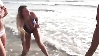 Lil Kelly Walk with her Mistress at the Beach Ang Getting Nude