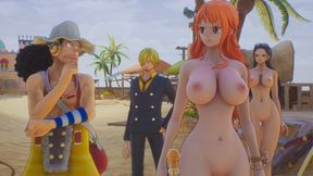 One Piece Odyssey Nude Mod Installed Game Play [part 09] Porn game play [18+] Sex game