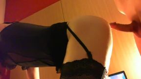 CD sissy caged and fucked